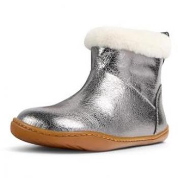 Stivaletti Camper Peu Cami grigio argento per ragazze