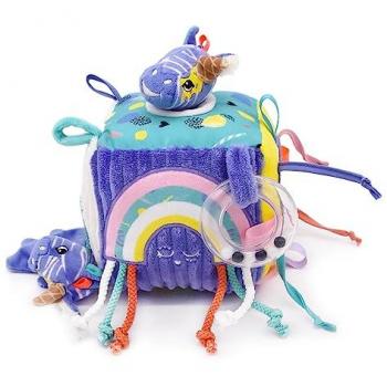 Cube Activité Kiprokos le Zèbre – Les Déglingos, 14 cm