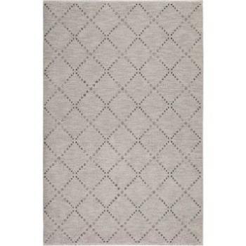 Tapis gris/taupe chiné motif losange 200x290 Esprit