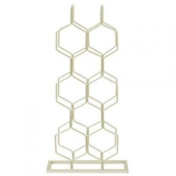 Free Standing Gold Bottle Rack