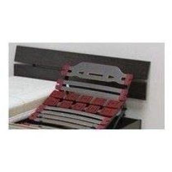 Tête de lit 2 barres Meral 160 cendre