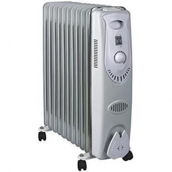Radiador De Aceite 11 Elementos Con 4 Ruedas 2500w