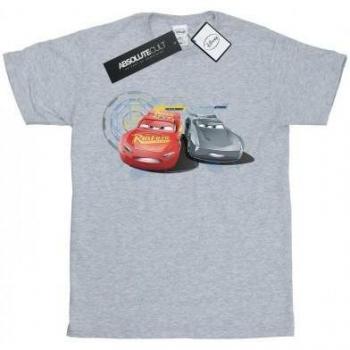 Disney Cars T-Shirt für Jungen 5-6 Jahre Lightning und Storm weiß