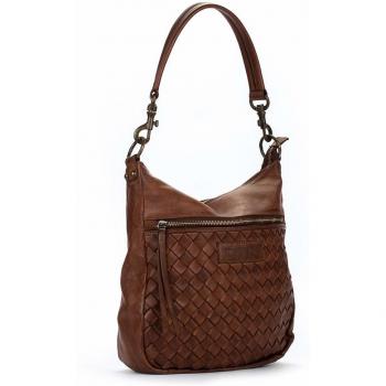 Pikolinos Leather Hobo Bag Faura