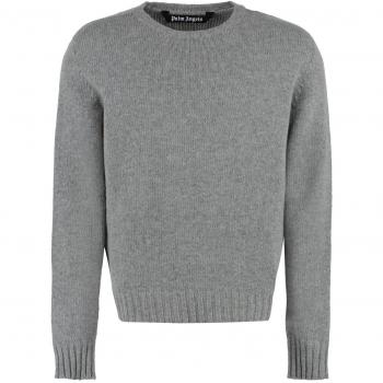 Maglia Uomo Palm Angels Misto Lana Grigio L