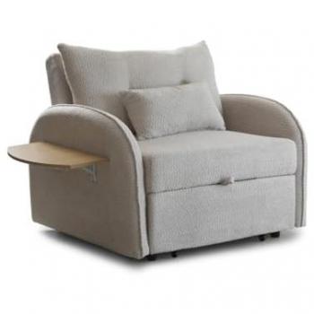 Sofá Cama Multifuncional Thor con 3 posiciones y tapizado suave color beige