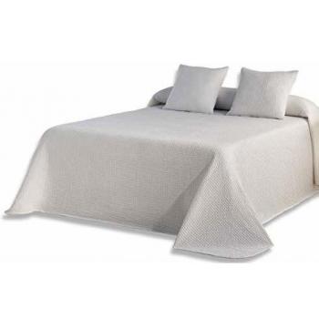 Cama 180 cm: Colcha Banús Tejada + 2 Fundas Blancas