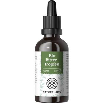 Nature Love® Bitterstoff‑Tropfen – Bio, alkoholfrei, Hildegard von Bingen, 50 ml