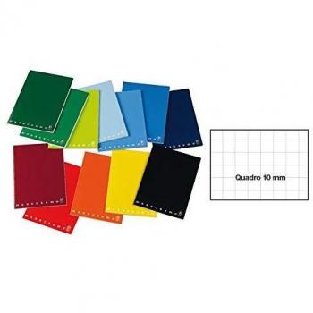 Quaderno 42 fogli PIGNA Monocromo A4 a quadretti 10 mm assortiti 022988710