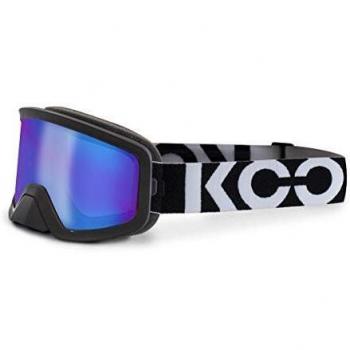 Maschera KOO Edge nera con lente Zeiss Pink Mirror per mountain bike