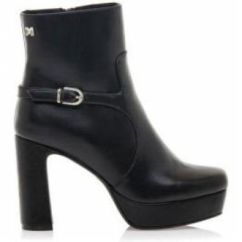 Botín Mariamare Outlet 2024, tacón 8-10 cm, cremallera negra