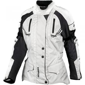 GMS Taylor Giacca Tessile Moto da Donna Beige/Nero 2XL