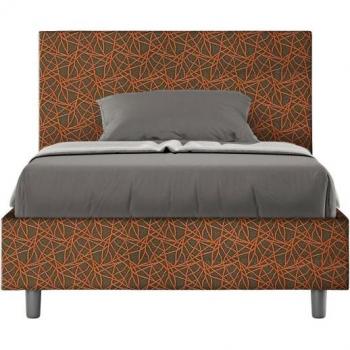 Bebé Cama Tapizada en Lienzo Naranja – Modelo 04