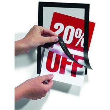 Durable 487101 Marco informativo Duraframe 2 unidades negro