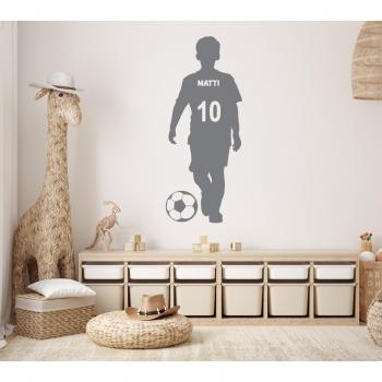 Fotbollsspelare väggdekal