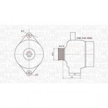 MAGNETI MARELLI 12V Generator für Fahrzeuge