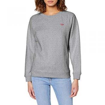 Levi's Damen Sweatshirt Relaxed Crew, Smokestack Heather, Medium