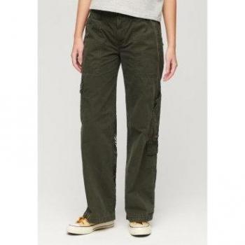 Superdry Olive Green Cargo Trousers for Women – Size 30