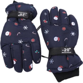 Guantes cálidos navideños para niños