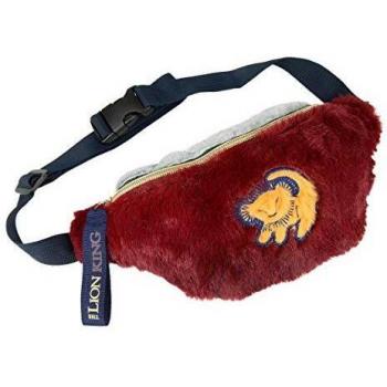 Bolso riñonera El Rey León, color rojo