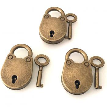 Bronze Plated Padlock for Suitcases