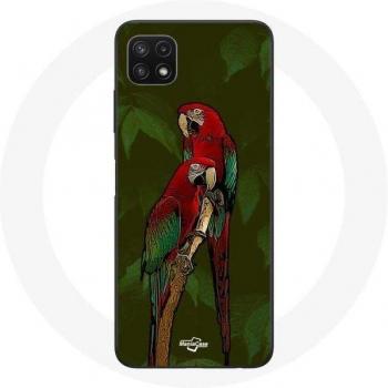 Funda de silicona roja para Samsung Galaxy A22 5G Pionus