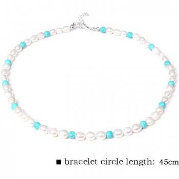 Oval Amethyst Pearl Necklace