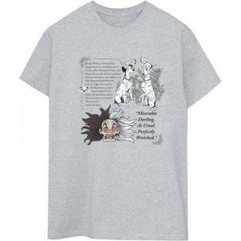 101 Dalmatians “Miserable Darling” Boyfriend Shirt – White, Size L