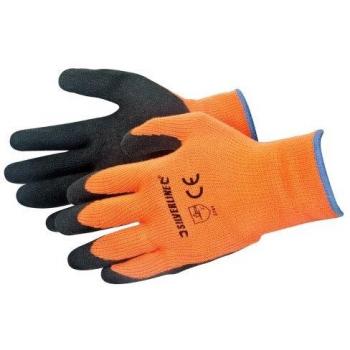 Silverline 736809 Sicherheitshandschuhe – Orange, L