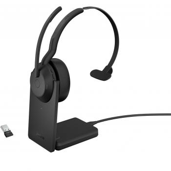 Jabra Evolve2 55 UC Kabelloses Office Headset, Schwarz, USB-C