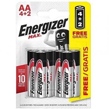 Batterien Max Power Energizer LR06 AA (6 Stück)
