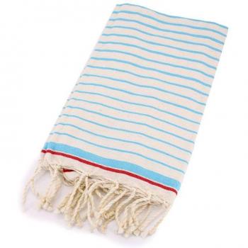 Fouta strisce misto primavera estate 1m/2m blu chiaro