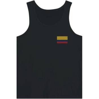 Fit‑Perfect Colombian Flag Tee – Black Detail – 100% Cotton