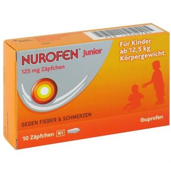 Nurofen Junior 125 mg Zäpfchen, 10 Stück