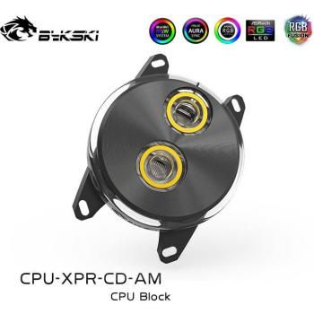 Bloque de Refrigeración BYKSKI para Ryzen 3000 con Cobre y Luz RGB