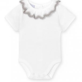 Body Infantil con Cuello Volante Bolillo (Pack 2) – Babidu