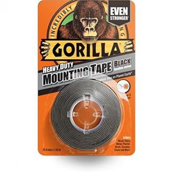 Gorilla Heavy Duty Mounting Tape Black Holds Up To 12kg
