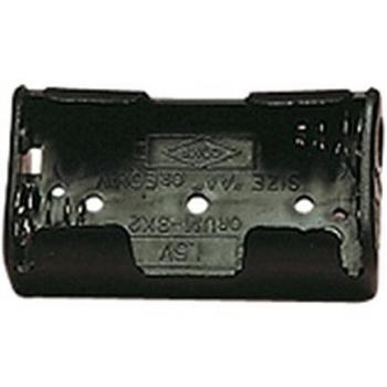 Black 2xAA Battery Holder with Connector