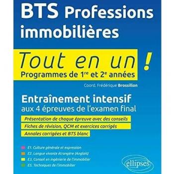 BTS Professions Immobilières Tout en un Programmes de 1re et 2e Années
