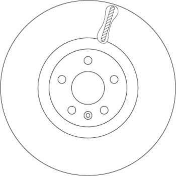 Disque de frein TRW DF6939S 31400568, 31471752