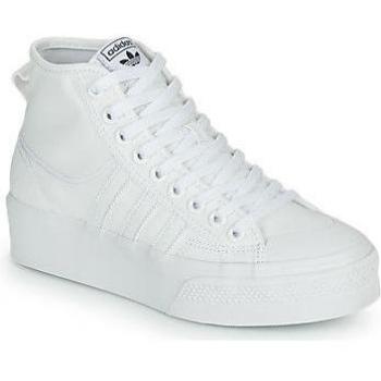 Adidas Nizza Platform Mid Sneakers in Weiß