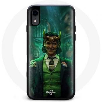 Coque iPhone XS – Style sombre Maniacase avec gravure Loki Thor
