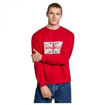 Sudadera roja Union Crew para hombre, Pepe Jeans