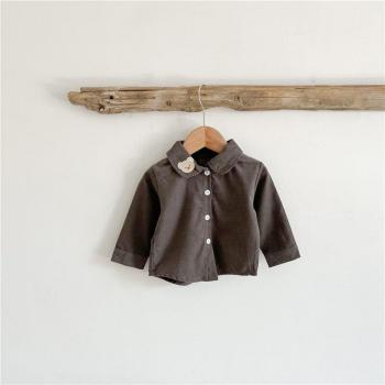 MILANCEL – vêtements pour bébés, chemisier ours brodé à manches longues