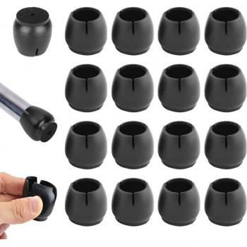 Piedini Antigrassi 20 Unità – Silicone, Dimensioni 25–29 mm per Sedie
