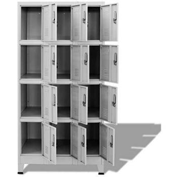 VidaXL Locker Cabinet with 12 Compartments 35.4x17.7x70.9