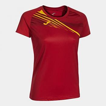 Joma Elite X Female Top – Red, Short Sleeve, Size Small
