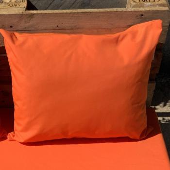 Housse pour coussin extérieur HOME MAISON – 60 × 50 cm, tissu déperlant orange