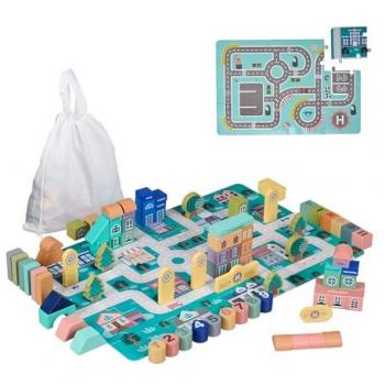Relaxdays Lego‑Style Set: 113 Blocchi, Città, Lettere e Numeri