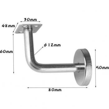 5pcs Stainless Steel Stair Handrail Supports